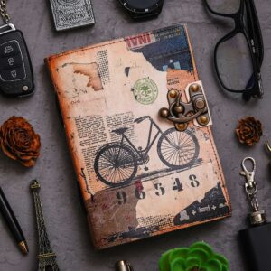 Vintage Handmade Genuine Leather Diary Journal | Premium Antique String Closure | 200 Handmade Unruled Pages DIARY-59